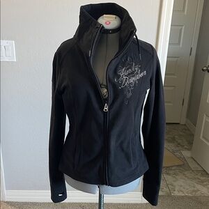 Harley-Davidson Women's Black Zip-Up Jacket